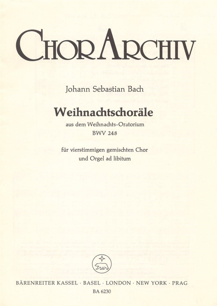 Christmas Chorales from Christmas Orat
